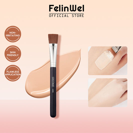FelinWel - Flat Foundation Brush, Large Wide Liquid Foundation Brush for Face